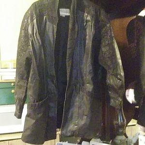 Leather coat